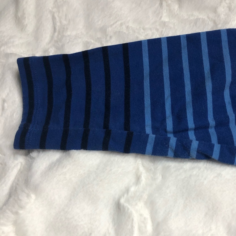 Talbots Hello Saturday Bright Striped Casual Tee size Large Petite - Picture 10 of 11